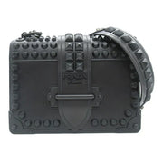 Prada Cahier Studded Shoulder Bag