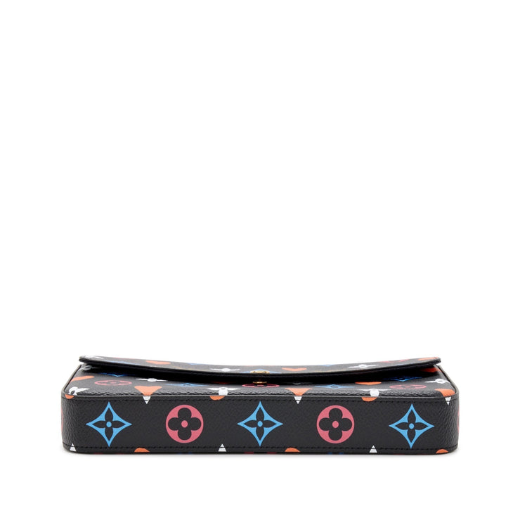 Louis Vuitton
Black Multicolor Monogram Coated Canvas Game On Félicie Pochette Gold Hardware, 2020