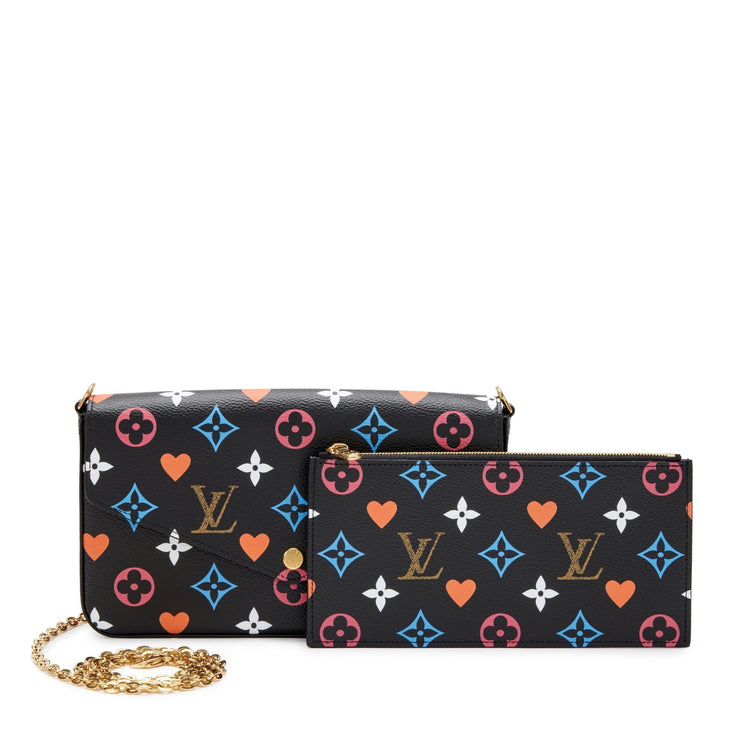 Louis Vuitton
Black Multicolor Monogram Coated Canvas Game On Félicie Pochette Gold Hardware, 2020