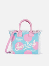 Borsa Colette in tela di cotone a pois