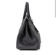 Hermès
Black Clémence Birkin 40 Palladium Hardware, 2010