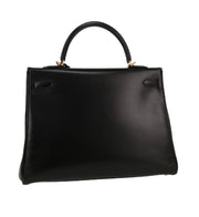 Borsa Hermès Kelly 35 cm in pelle box nera