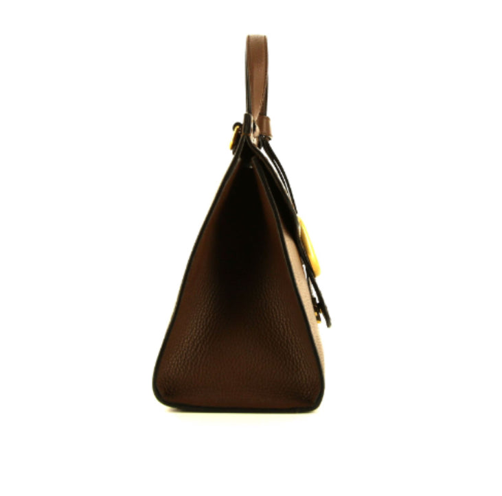 Borsa Gucci GG Marmont in pelle martellata marrone