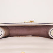 Borsa a tracolla Gucci Sylvie in pelle bianca