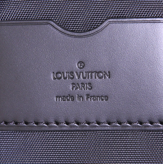 Valigia flessibile Louis Vuitton Pegase in tela a scacchi e pelle nera