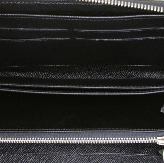 Portafogli Louis Vuitton Zippy in pelle Epi blu con motivo