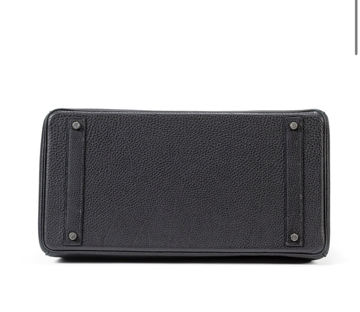 Hermès
Black Clémence Birkin 40 Palladium Hardware, 2010