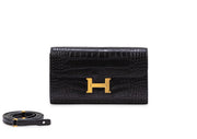 Hermès
Black Matte Alligator Mississippiensis Constance To Go Gold Hardware, 2022
