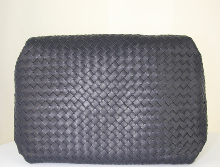 Borsa Bottega Veneta Parachute in pelle intrecciata blu