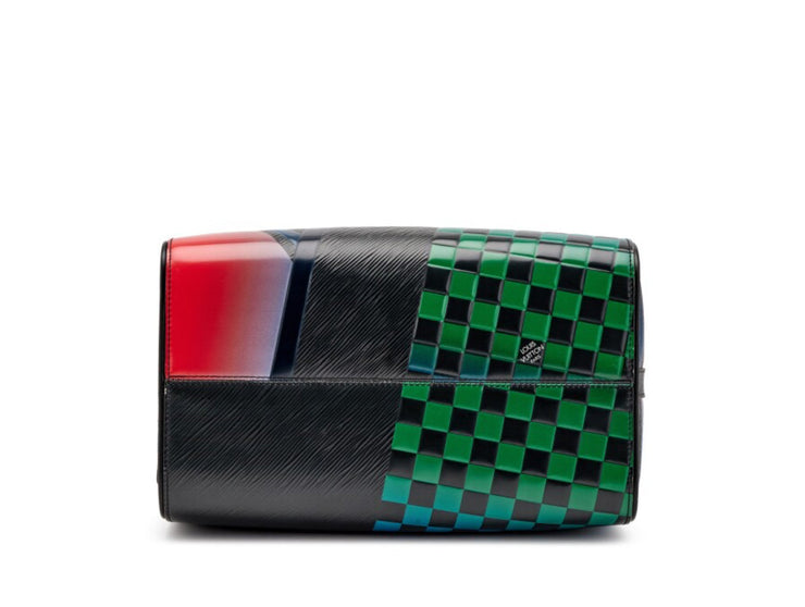 Louis Vuitton
Black Rouge Epi and Damier Race Speedy Bandouliere 30 Gold Hardware, 2016