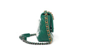 Chanel
Green Quilted Lambskin Chanel 19 Flap Gold and Ruthenium Hardware, 2020-21