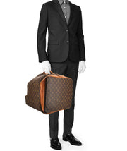 Borsa da viaggio Louis Vuitton Marin - Travel Bag in tela monogram marrone e pelle naturale