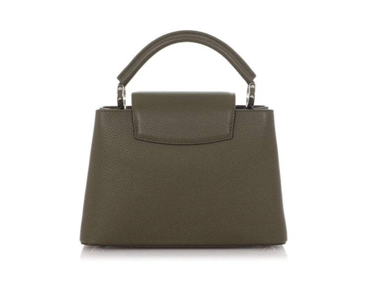 Louis Vuitton
Khaki Capucines BB Silver Hardware