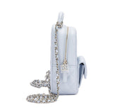 Chanel
Light Blue Quilted Caviar Mini Backpack Silver Hardware