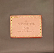 Borsa da viaggio Louis Vuitton Attaquant in tela beige e pelle naturale