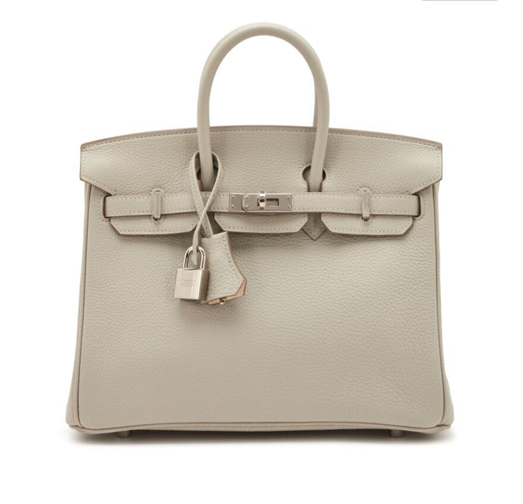Birkin 25 cm Gris Perle
