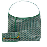 Goyard
Green Goyardine Canvas and Chevroches Calfskin Boheme Hobo Bag