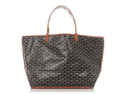 Goyard
Black and Tan Chevroches Calfskin and Goyardine Canvas Anjou GM Tote