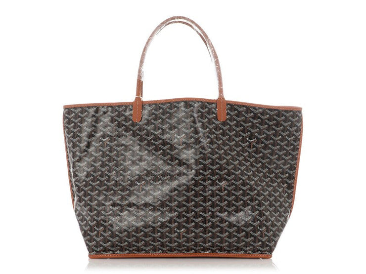 Goyard
Black and Tan Chevroches Calfskin and Goyardine Canvas Anjou GM Tote