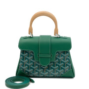 Goyard
Green Goyardine Canvas and Chevroches Calfskin Saïgon Souple Mini Bag