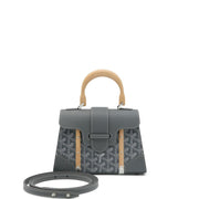 Goyard
Grey Goyardine Canvas and Chevroches Calfskin Saïgon PM Bag