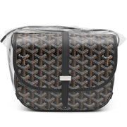 Goyard
Black Goyardine Canvas and Chevroches Calfskin Belvedere PM Bag