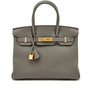 Hermès
Gris Meyer Togo Birkin 30 Gold Hardware, 2023