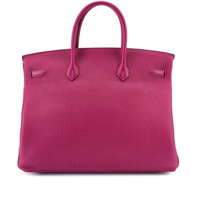 Hermès
Cyclamen Epsom Birkin 25 Palladium Hardware, 2004