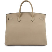 Hermès
Gris Tourterelle Togo Birkin 40 Palladium Hardware, 2006
