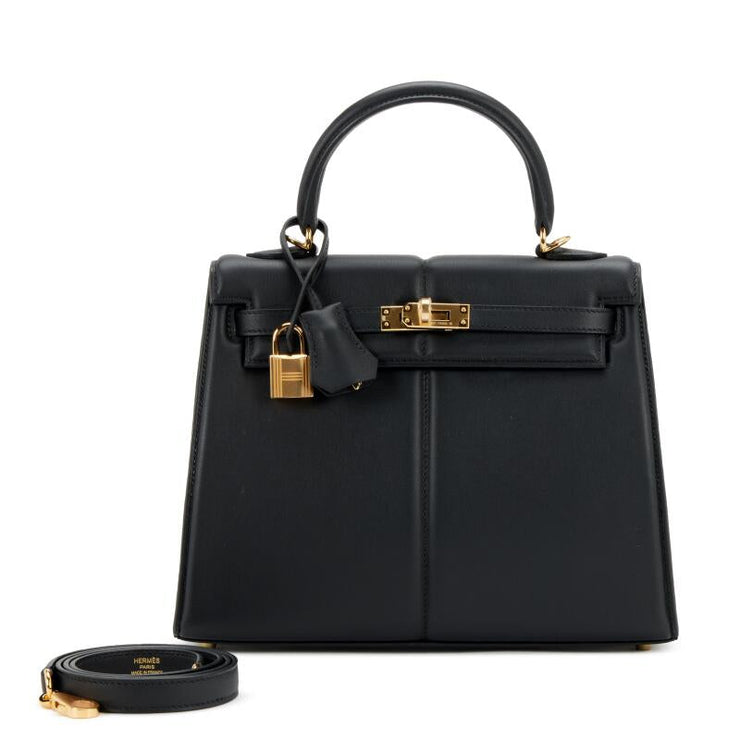 Hermès
Black Swift Kelly Padded Sellier 25 Gold Hardware, 2022