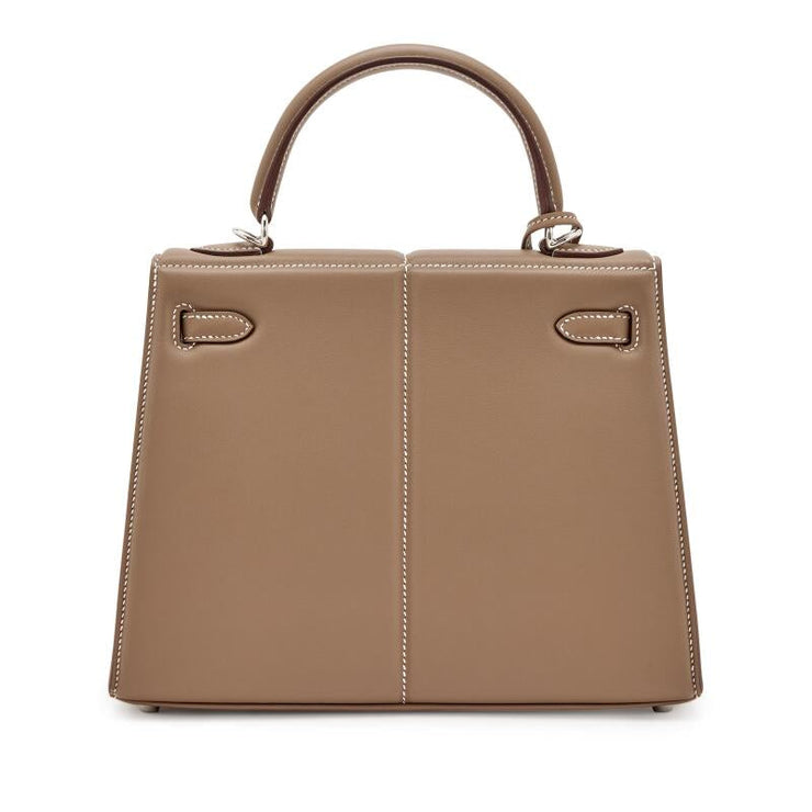 Hermès
Etoupe Swift Padded Kelly 25 Palladium Hardware, 2022