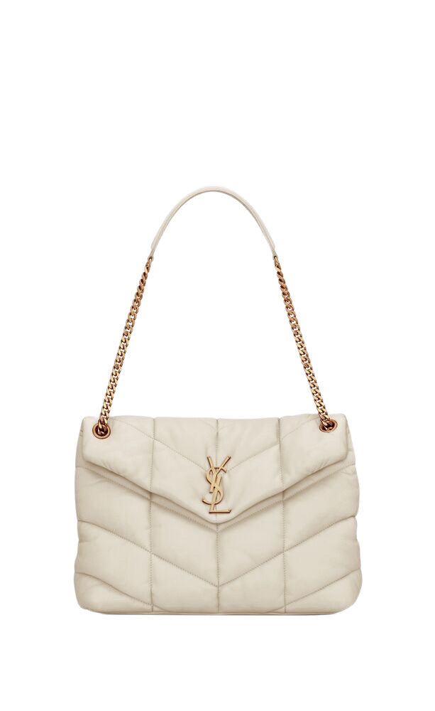 PUFFER MEDIA IN NAPPA TRAPUNTATA