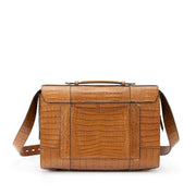 Gucci
Brown Alligator Large GG Marmont Briefcase Gold Hardware