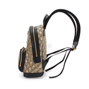 Gucci
Brown and Gold GG Supreme Monogram Bees Small Day Backpack Gold Hardware