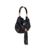 Gucci
Black Monogram GG Canvas Indy Gold and Bamboo