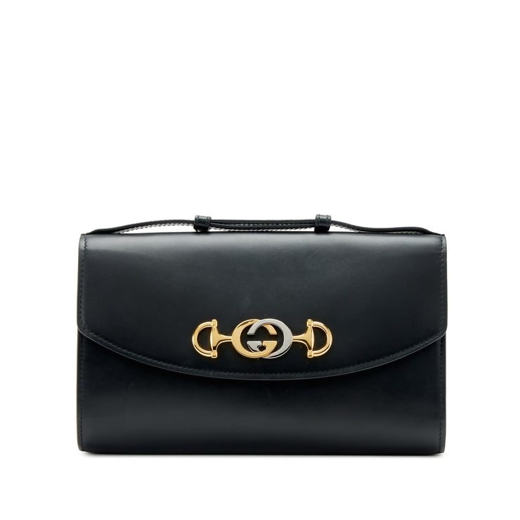 Gucci
Black Calfskin Small Zumi Bag Gold and Silver Hardware