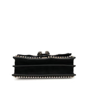 Gucci
Black Suede and Strass Medium Dionysus Bag Silver Hardware