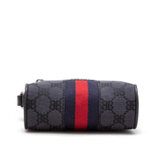 Gucci x Balenciaga The Hacker Project
Black Monogram Jacquard Canvas Hacker Shoulder Zip Bag Silver Hardware, 2021