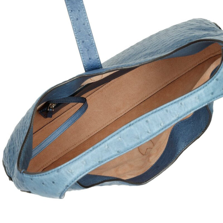 Gucci
Washed Indigo Ostrich Large Jackie Hobo Bag Silver Hardware