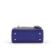 Dior
Blue Matte Crocodile Lady Dior Silver Coated Hardware, 2016