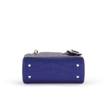 Dior
Blue Matte Crocodile Lady Dior Silver Coated Hardware, 2016