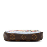 Louis Vuitton
Multicolor Monogram Coated Canvas XMAS Vivienne in London Mini Pochette Accessoires Gold Hardware, 2021