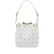 Louis Vuitton
White Cut-Out Monogram Calfskin Petit Noé Gold Hardware, 2022