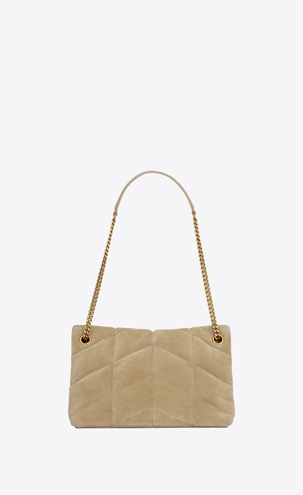 PUFFER PICCOLA IN SUEDE TRAPUNTATO