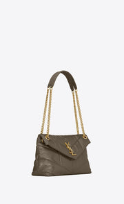 PUFFER PICCOLA IN PELLE TRAPUNTATA STROPICCIATA