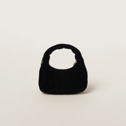 Bosa hobo Wander in velluto con lavorazione matelassé