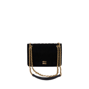 Mini borsa in velluto con lavorazione matelassé