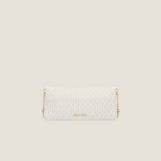 Borsa a spalla Miu Crystal in Nappa Cloqué