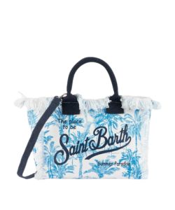 Borsa Colette in tela di cotone Toile de Jouy