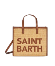 Borsa Midi Vivian in paglia beige